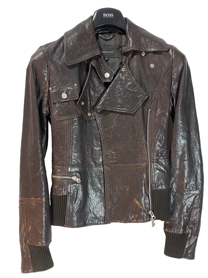 Chaqueta de cuero para mujer Rudsak talla XS marrón Foto 2 de 4