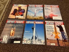 Extreme Rocketry Magazine Lot of 6 2002-2007 Good Condition