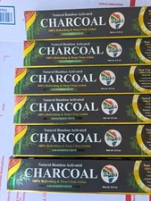 Bamboo CHARCOAL Toothpaste Sensitive Teeth w/Cardamom 6.5oz Lot of 6 Exp