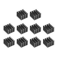 Electronic Radiators Heatsink for MOS GPU IC Chip Black 14 x 14 x 10 mm 10pcs