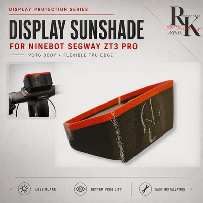 Ninebot Segway ZT3 Pro Display Sonnenblende/Sonnenschut/ Sun protection Punisher - Bild 1 von 4