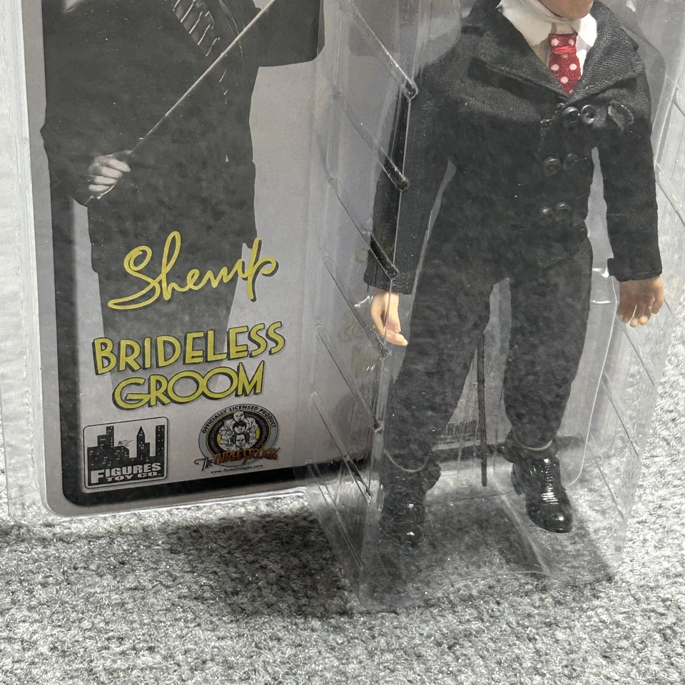 The Three Stooges Shemp Bridesless Groom 8" Action Figure Official Knuckleheads - Image 4 of 4