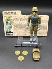 Vintage 1983 GI JOE ARAH Complete MINE DETECTOR Code Name TRIPWIRE W FILE CARD