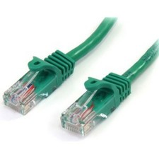 StarTech 45PATCH3GN 3 ft Green Cat5e Snagless UTP Patch Cable
