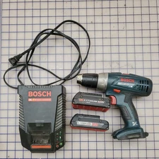Bosch 18V  Lithium-Ion  1.5Ah Batteries Li-ion  Charger and drill tested!