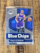 2020-21 Panini Mosaic Tyrese Haliburton RC Blue Chips #5 Sacramento Kings