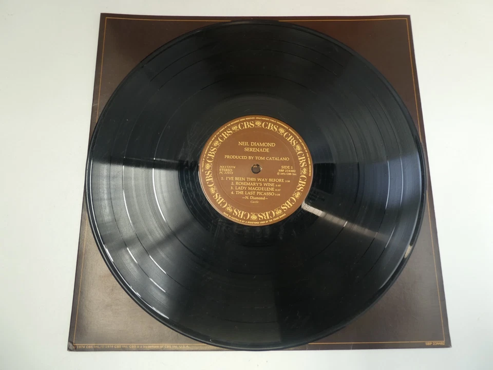 NEIL DIAMOND SERENADE 1974 CBS RECORD LP VINTAGE VINYL AUSTRALIA - Image 2 of 4