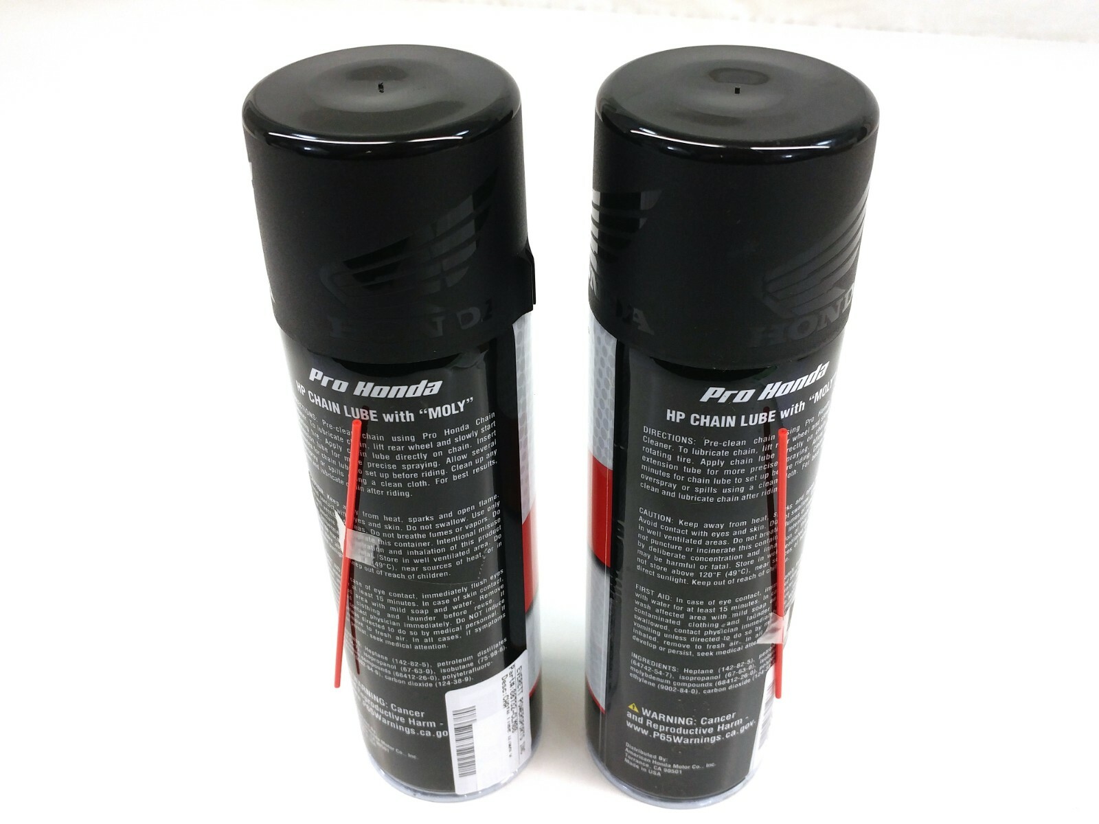 Factory Genuine Pro Honda Chain Lube with Moly Qty x2 2 15oz Cans 