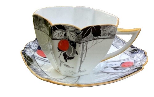Set of THREE Art Deco Shelley China 11804 Bread Plates | eBay