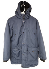 Michael Kors Youth Size 14/16 Polyester Winter Coat Jacket Fleece Hood - Navy