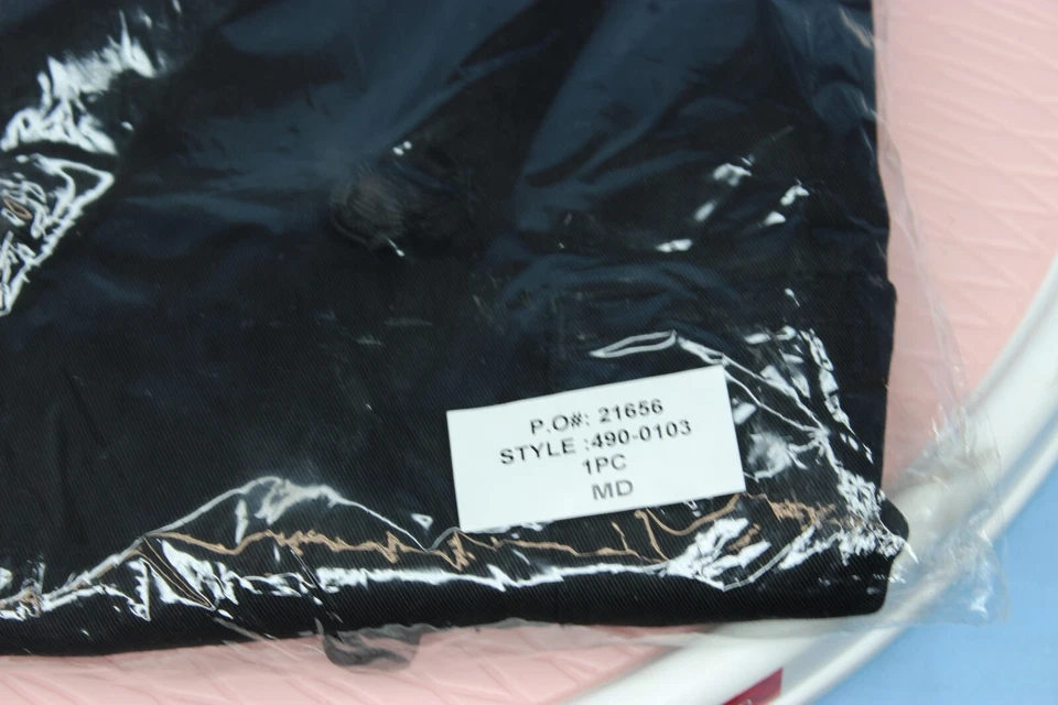 Uncommon Threads Chef Coat Jacket Mens Medium Double Breasted Long Sleeve Pocket - Image 2 of 3