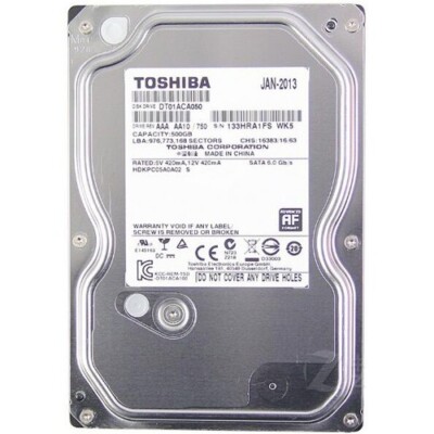 Toshiba 500GB DT01ACA050 7200 RPM SATA Desktop HDD
