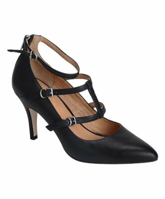 Corso Como Carter Black Napa Leather zip pumps 8