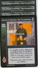 The Fourth Tradition: The Accounting x4 KoT Jyhad Lot A VTES