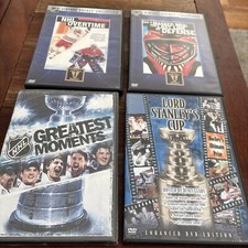 4 Hockey DVD LOT NHL GREATEST MOMENTS NEW Vintage Hockey Lord Stanley Defense