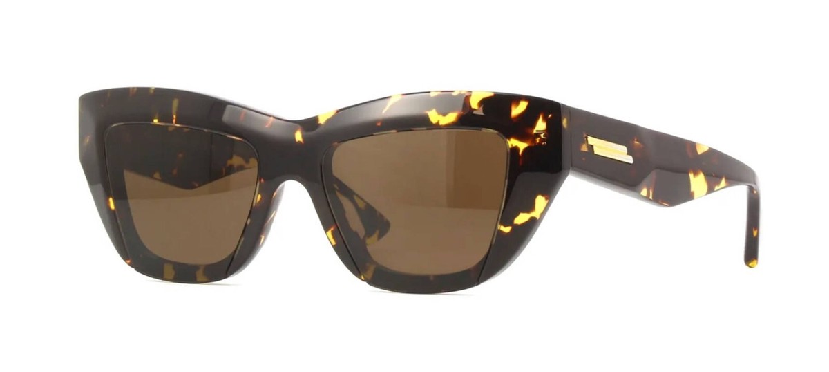サングラス BOTTEGA VENETA Woman Sunglasses Brown BV1218S 002 Bottega Veneta BV1218S Spotted Tortoise/Brown (002