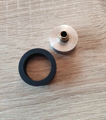 Andruckrolle für Tonbandgeräte 17x16mm schwarz