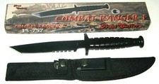 New Frost Cutlery Combat Ranger I 10 3/4" Black Matte Tanto Blade Knife Knives 