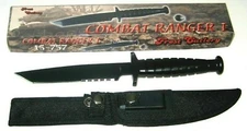 New Frost Cutlery Combat Ranger I 10 3/4" Black Matte Tanto Blade Knife Knives 