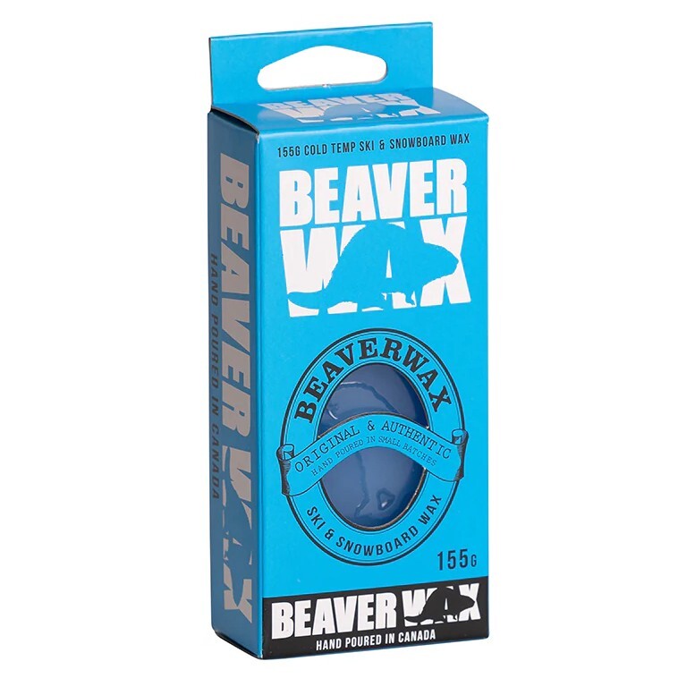 Beaver Cold Temperature Ski and Snowboard Wax 155g NEW iron on