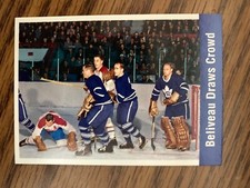 1994-95 Parkhurst Missing Link #156 Jean Beliveau Montreal Canadiens Action NrMt