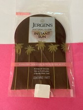One Jergens Natural Glow Instant Sun Tanning Applicator Mitt NEW