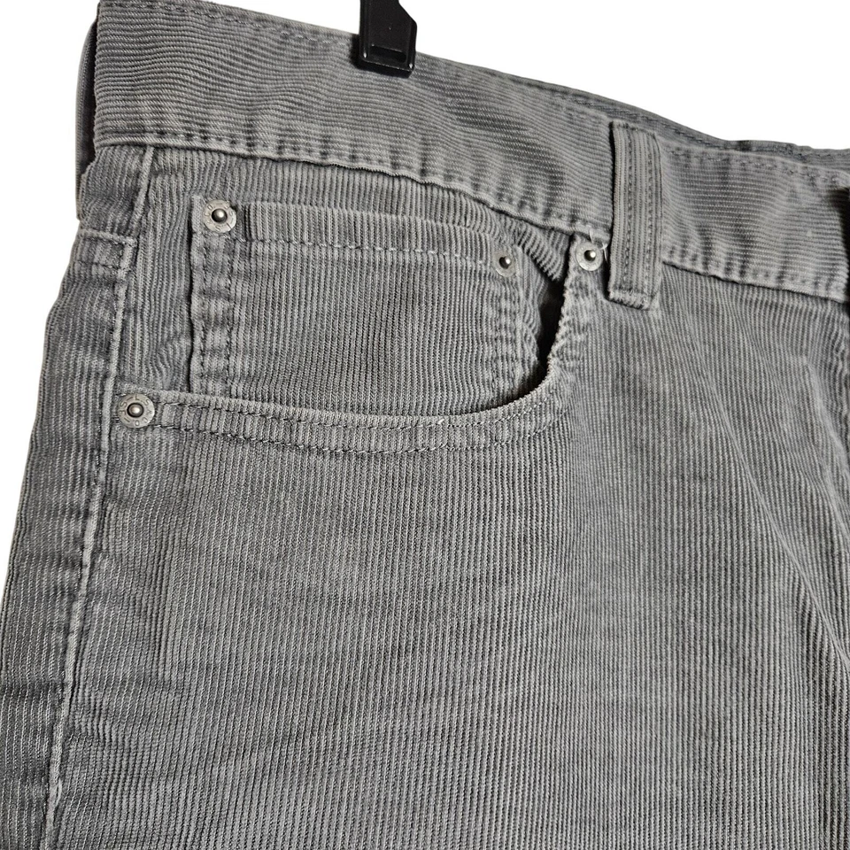 Pantalones ajustados de pana gris para hombre Levi's 511 talla 38x30 Hipster Preppy Academia Foto 3 de 4