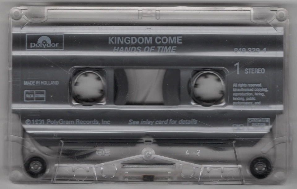 1991 MUSIC AUDIO CASSETTE TAPE - [ALBUM: HANDS OF TIME] GROUP: KINGDOM COME - Image 4 of 4