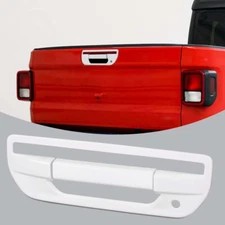 White Tailgate Door Handle Cover Trim Decal for Jeep Gladiator JT 18+Accessories