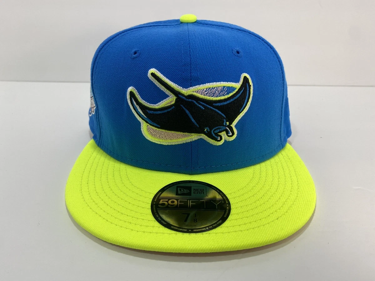 Tampa Bay Rays The Elements Blue 59Fifty Fitted Cap New Era Cap Adult Unisex Blue Cap