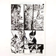 WOLVERINE: DOOMBRINGER PG 26 ORIGINAL MARVEL COMIC ART DUTKIEWICZ PALMIOTTI 1997