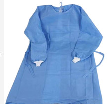 20x Einmalkittel OP Kittel Trikotbündchen Einweg- Schutzkittel SMS Vlieskittel