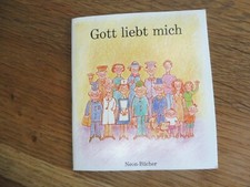 Altes kleines Neon-Büchlein " Gott liebt mich"