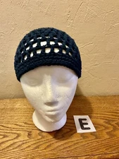Adult Teens Unisex   Summer Crochet Beanie  Handmade USA  Openwork Lightweight