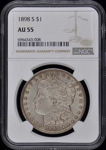 1898-S Morgan Dollar S$1 NGC AU55