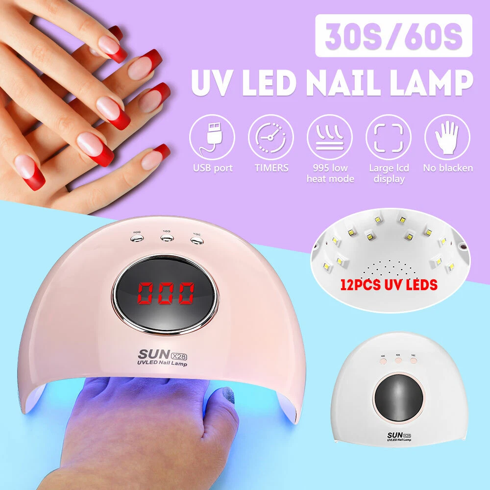 48 120W Nail Lamp UV LED Light Professional Nail Polish Dryer Gel