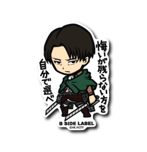 Attack on Titan Levi Ackerman B-Side Label Sticker 1st Edition