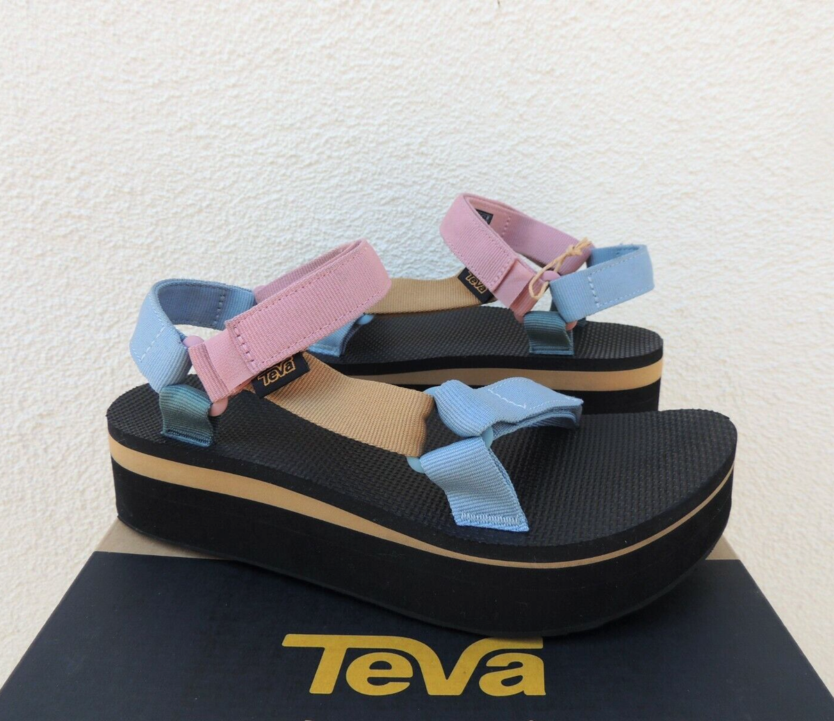 TEVA FLATFORM UNIVERSAL LIGHT MULTI PLATFORM SANDALS, WOMEN US 10/ EUR 41  ~NIB
