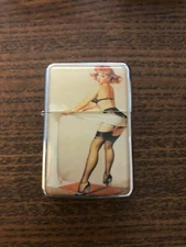 Brand New Star® Refillable Design Emblem Flip Top Lighter Sexy Woman Fast Ship!!