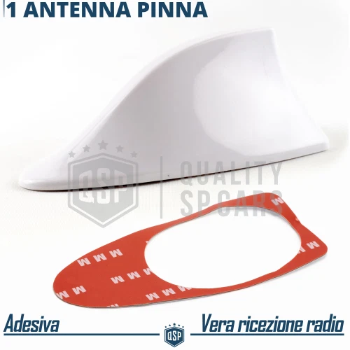 Antenna PINNA DI SQUALO BIANCA PER Mini Clubman R55 F54 Vera Ricezione AM-FM-DAB - Immagine 4 di 4