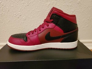 air jordan 1 mid black team red