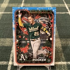 2024 Topps Holiday #H41 Brent Rooker Oakland Athletics Baseball Card A’s