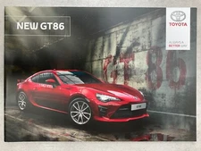 Toyota GT86 UK Market Car Sales Brochure - May 2017