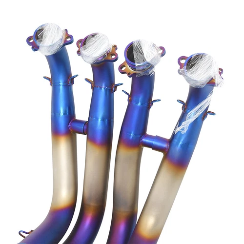 Exhaust Header Pipe Blue Full System For BMW S1000RR 2019-2024 S1000R 2021-2024 - Foto 4 di 6