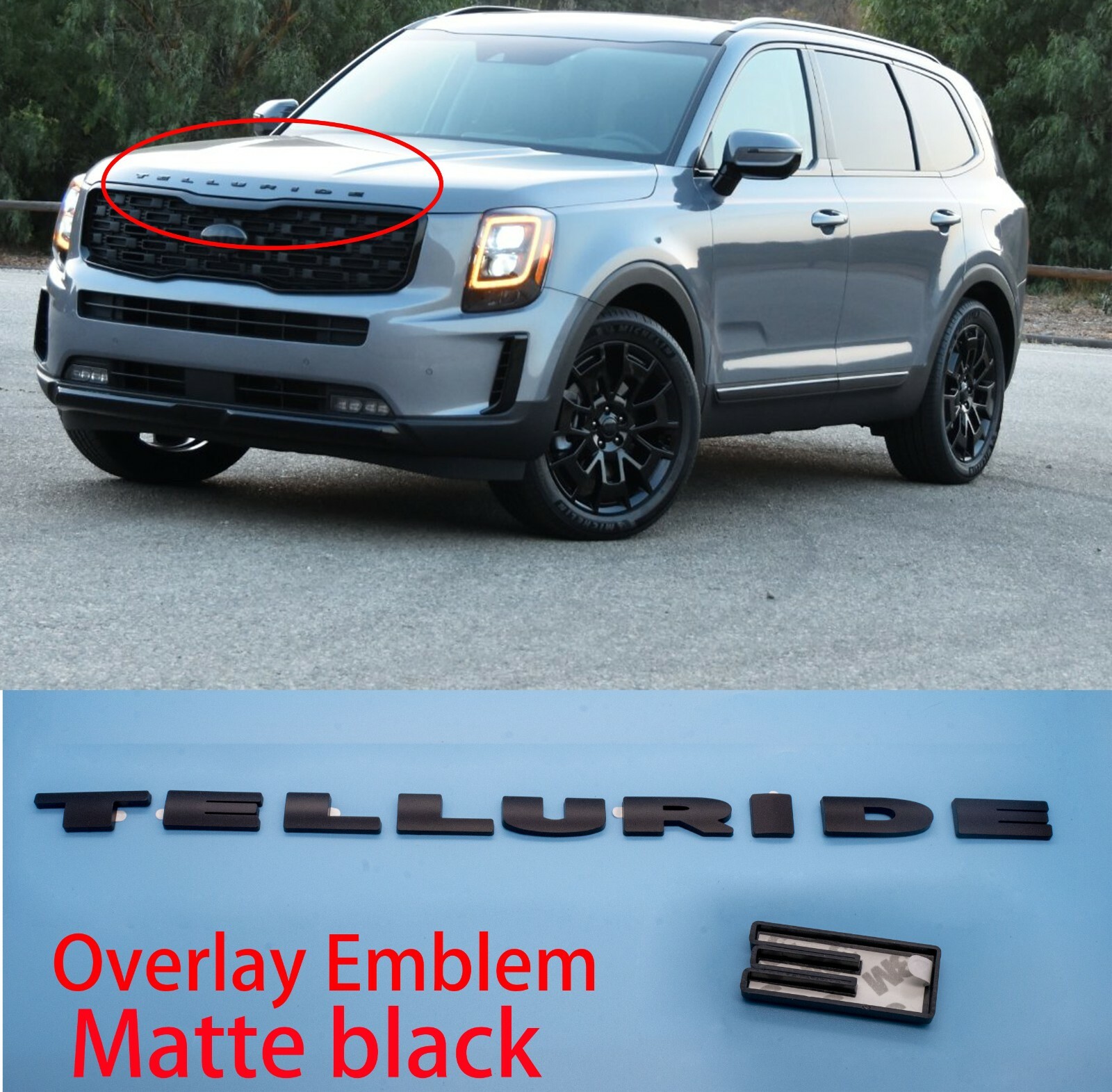Bild53f38e561302619aec598315c2c002bf2022 Kia Telluride Emblem Overlays Gloss Black