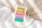 Self Editable Rainbow Birthday Invitation, Party Invite, Colourful Gold, Minimal