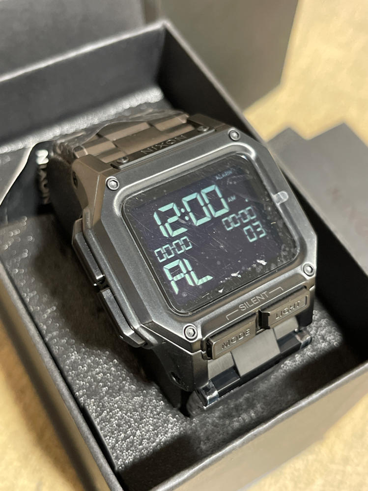 NIXON Regulus SS A1268 All Black Men's Digital Stainless NIXON Regulus SS A1268 All Black Men's Digital Stainless