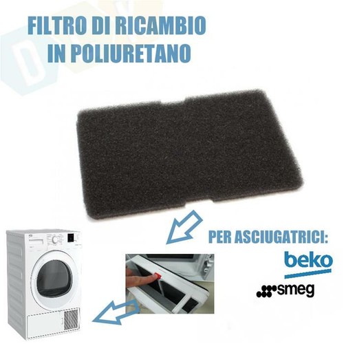 Filtro Lanugine Per Asciugatrice Smeg | Poliuretano Made In Italy, Doppia Resistenza - Foto 14
