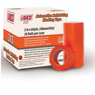 #ad LAUCO Orange Automotive Refinishing Masking Tape Moisture UV and Heat Resistant $89.88