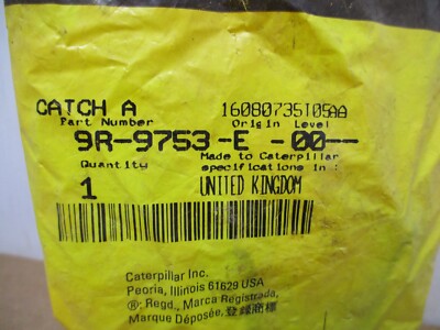 Genuine OEM Caterpillar CAT Catch a RH 9r-9753 9R9753 for sale 